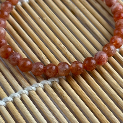 Sunstone Bracelet – Natural Gemstone Jewelry with Radiant Orange Glow - (AA Quality)