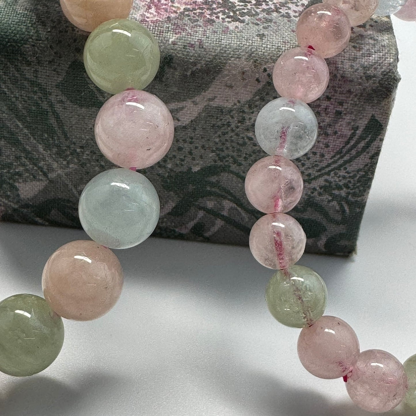 Morganite & Aquamarine Bracelet – Natural Pink & Blue Gemstone Jewelry (AAAA Quality)