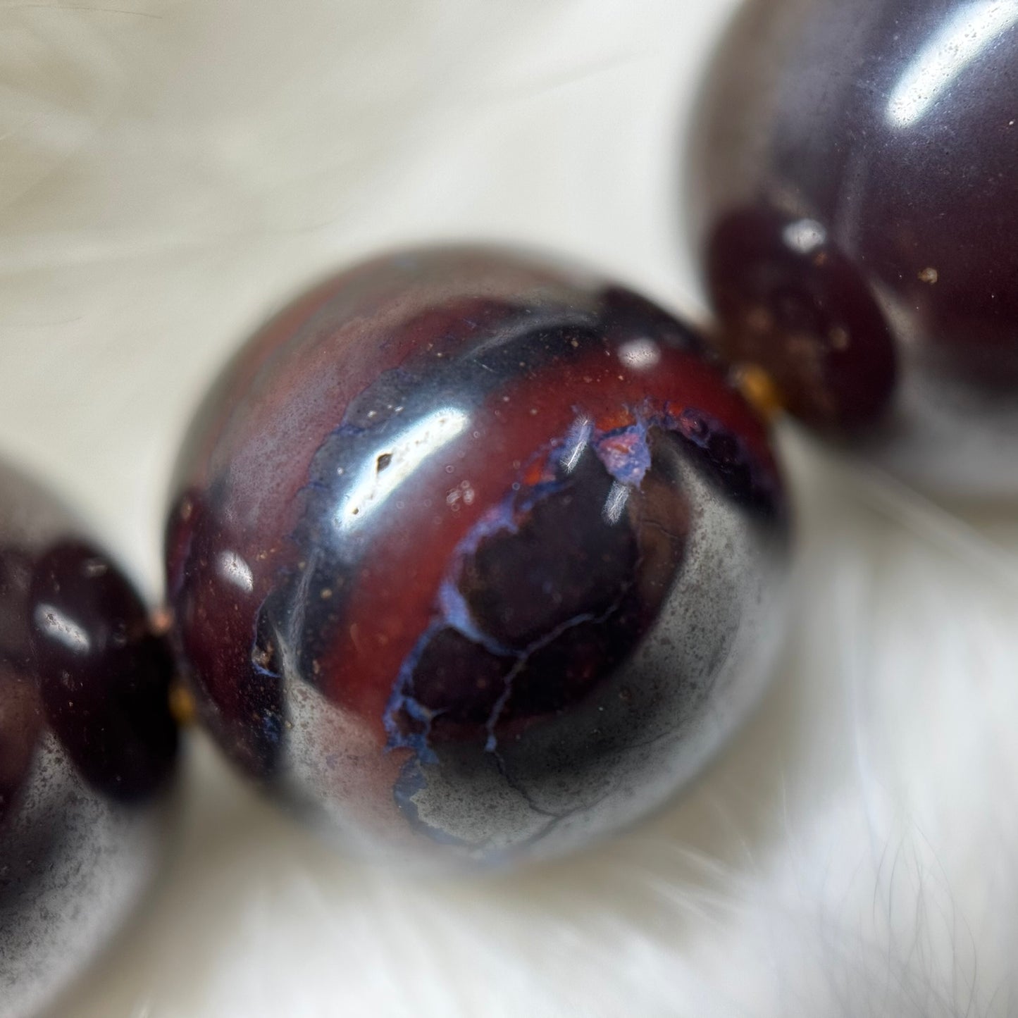 Boulder Opal Bracelet from Australia – Crystal for Jewelry Making - (AA Quality)