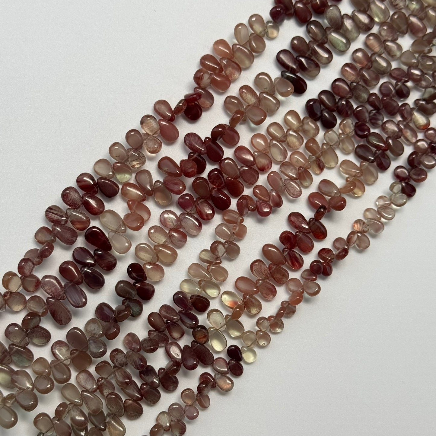 Andalusite Polished Side Drilled Gemstone Beads