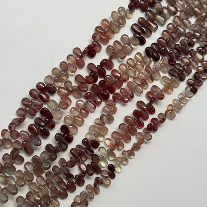 Andalusite Polished Side Drilled Gemstone Beads