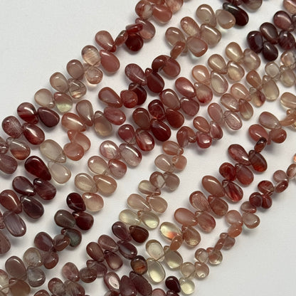 Andalusite Polished Side Drilled Gemstone Beads