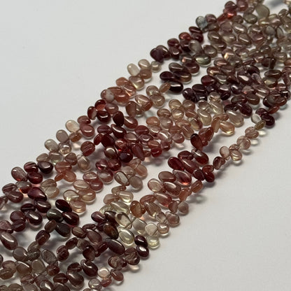 Andalusite Polished Side Drilled Gemstone Beads