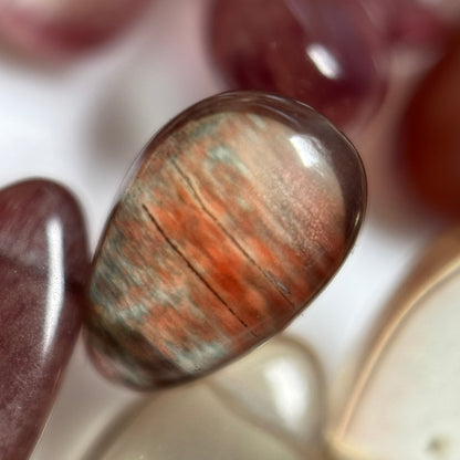 Andalusite Polished Side Drilled Gemstone Beads