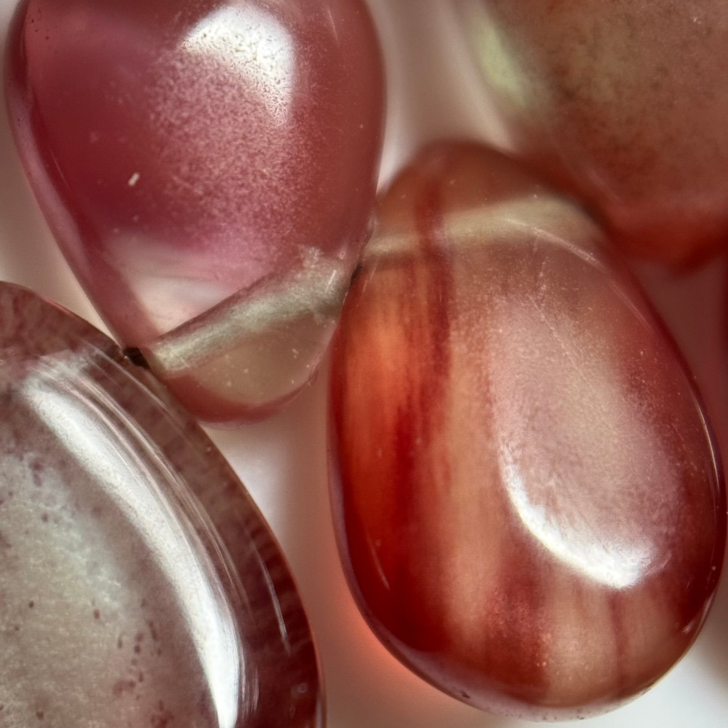 Andalusite Polished Side Drilled Gemstone Beads