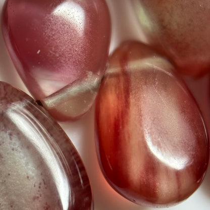 Andalusite Polished Side Drilled Gemstone Beads