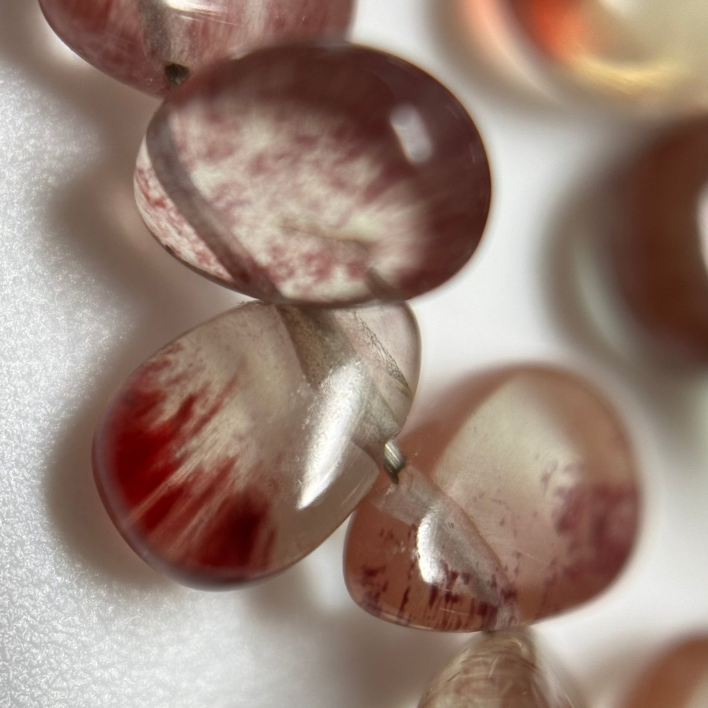 Andalusite Polished Side Drilled Gemstone Beads