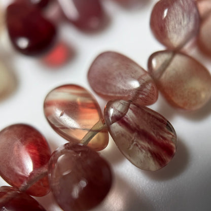 Andalusite Polished Side Drilled Gemstone Beads