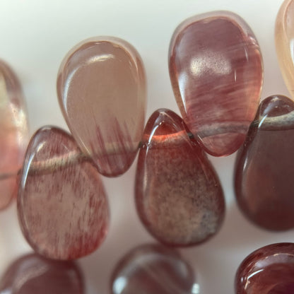 Andalusite Polished Side Drilled Gemstone Beads