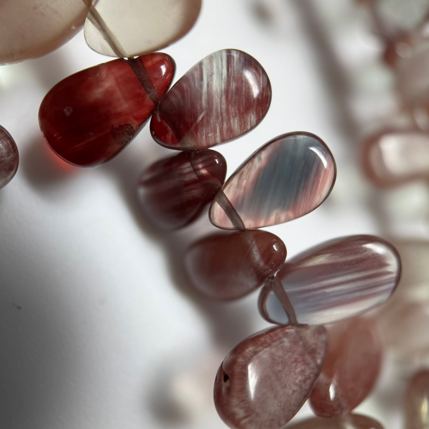 Andalusite Polished Side Drilled Gemstone Beads
