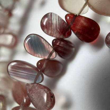 Andalusite Polished Side Drilled Gemstone Beads