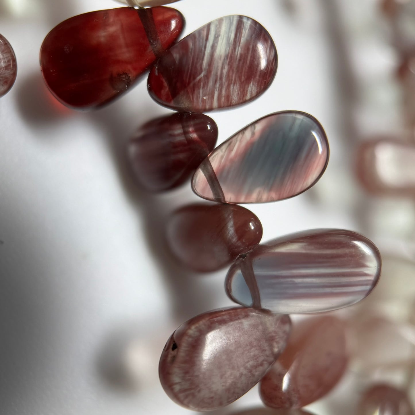 Andalusite Polished Side Drilled Gemstone Beads