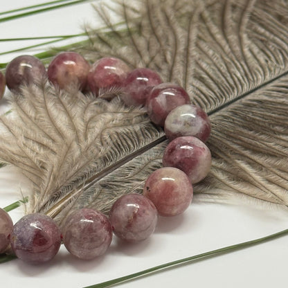 Pink Tourmaline Bracelet – Natural Pink Gemstone for Jewelry & Energy - (AA Quality)