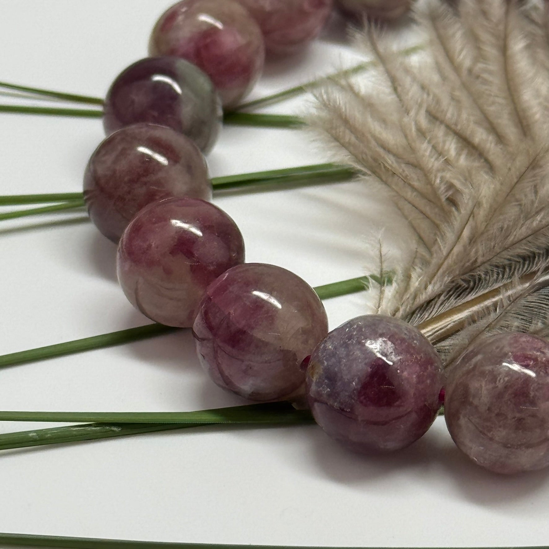 Pink Tourmaline Bracelet – Natural Pink Gemstone for Jewelry & Energy - (AA Quality)