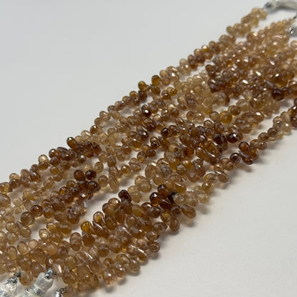 Topaz Faceted Briolette Gemstone Beads (A Quality)