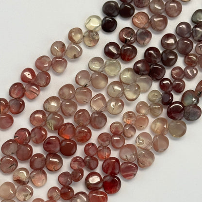 Andalusite Polished Side Drilled Gemstone Beads