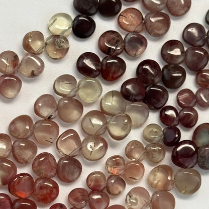 Andalusite Polished Side Drilled Gemstone Beads