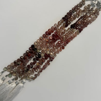 Andalusite Polished Side Drilled Gemstone Beads