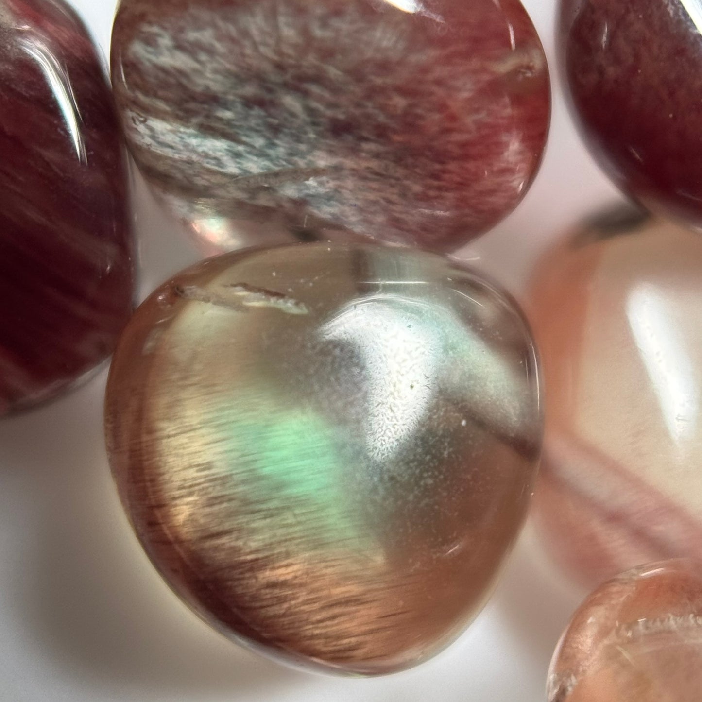 Andalusite Polished Side Drilled Gemstone Beads