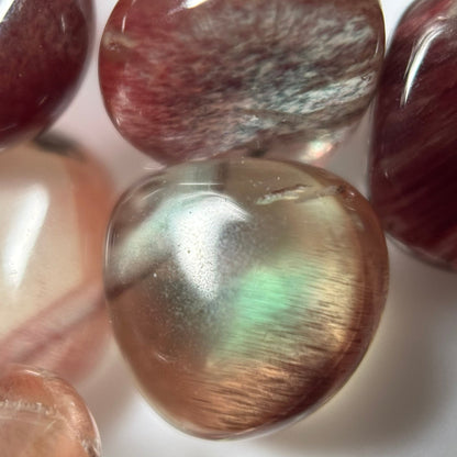 Andalusite Polished Side Drilled Gemstone Beads