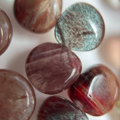 Andalusite Polished Side Drilled Gemstone Beads