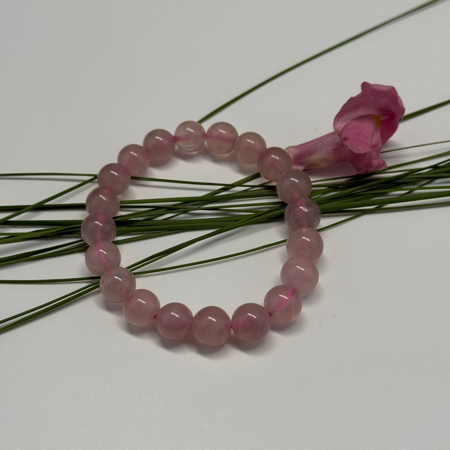 Rose Quartz Bracelet from Madagascar – Crystal Beads - (AA Quality)