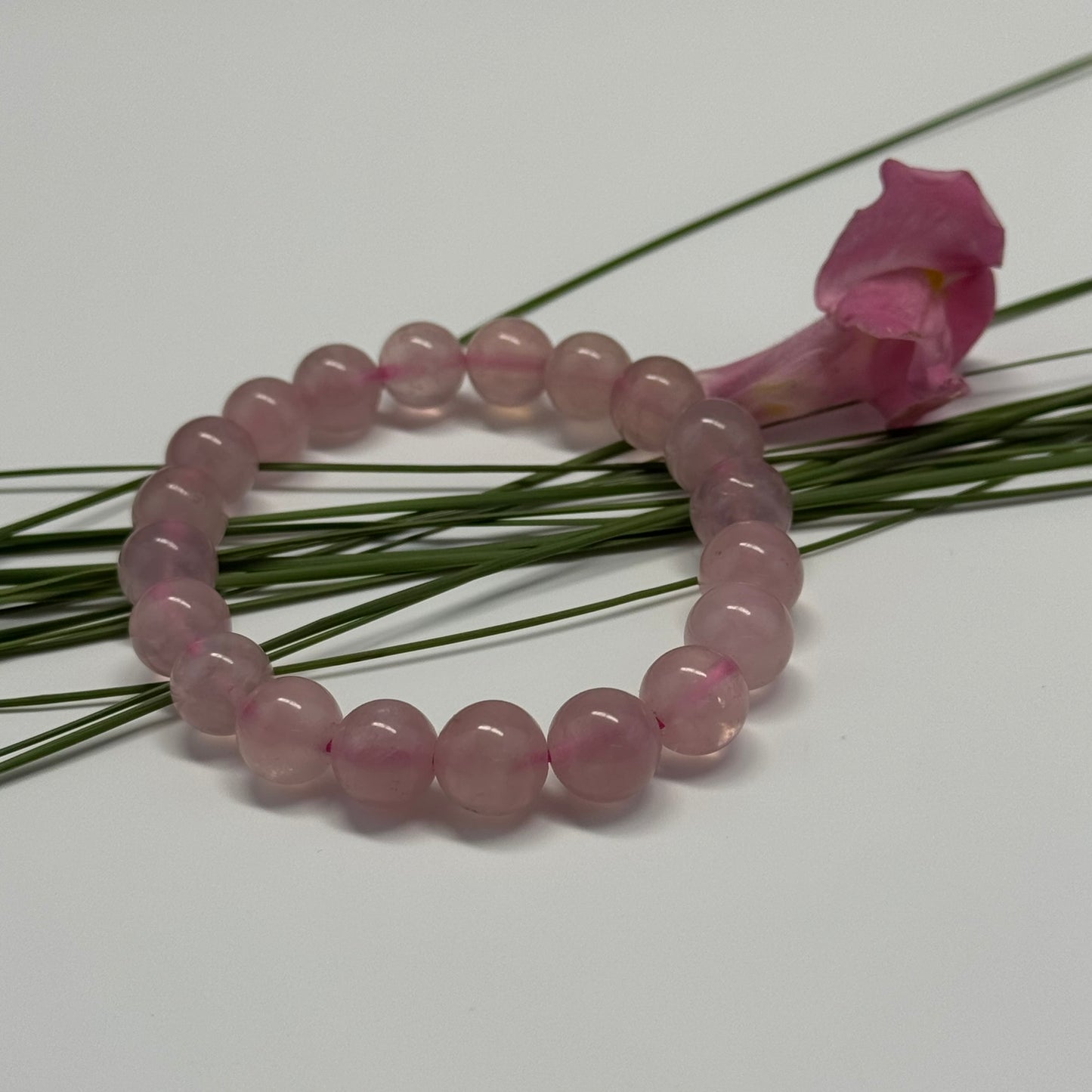 Rose Quartz Bracelet from Madagascar – Crystal Beads - (AA Quality)