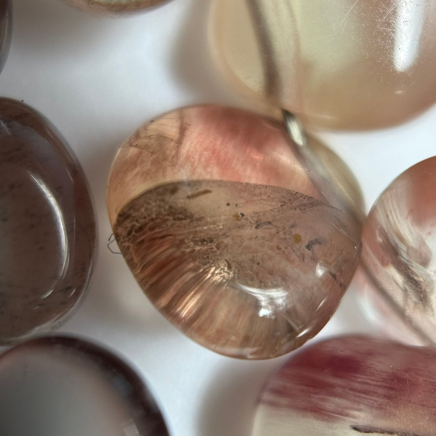 Andalusite Polished Side Drilled Gemstone Beads
