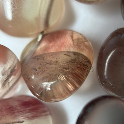 Andalusite Polished Side Drilled Gemstone Beads
