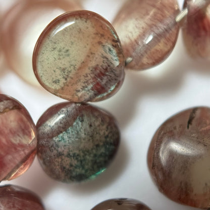 Andalusite Polished Side Drilled Gemstone Beads