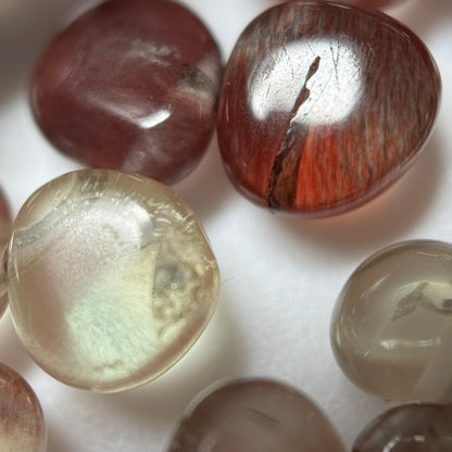 Andalusite Polished Side Drilled Gemstone Beads
