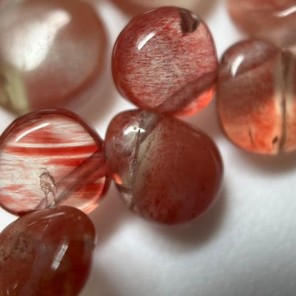 Andalusite Polished Side Drilled Gemstone Beads