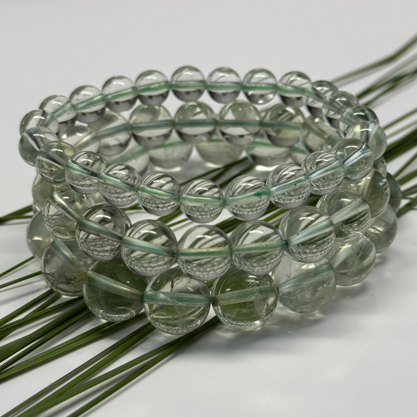 Prasiolite (Green Amethyst) Bracelet – Natural Green Gemstone Jewelry - (AAAA Quality)