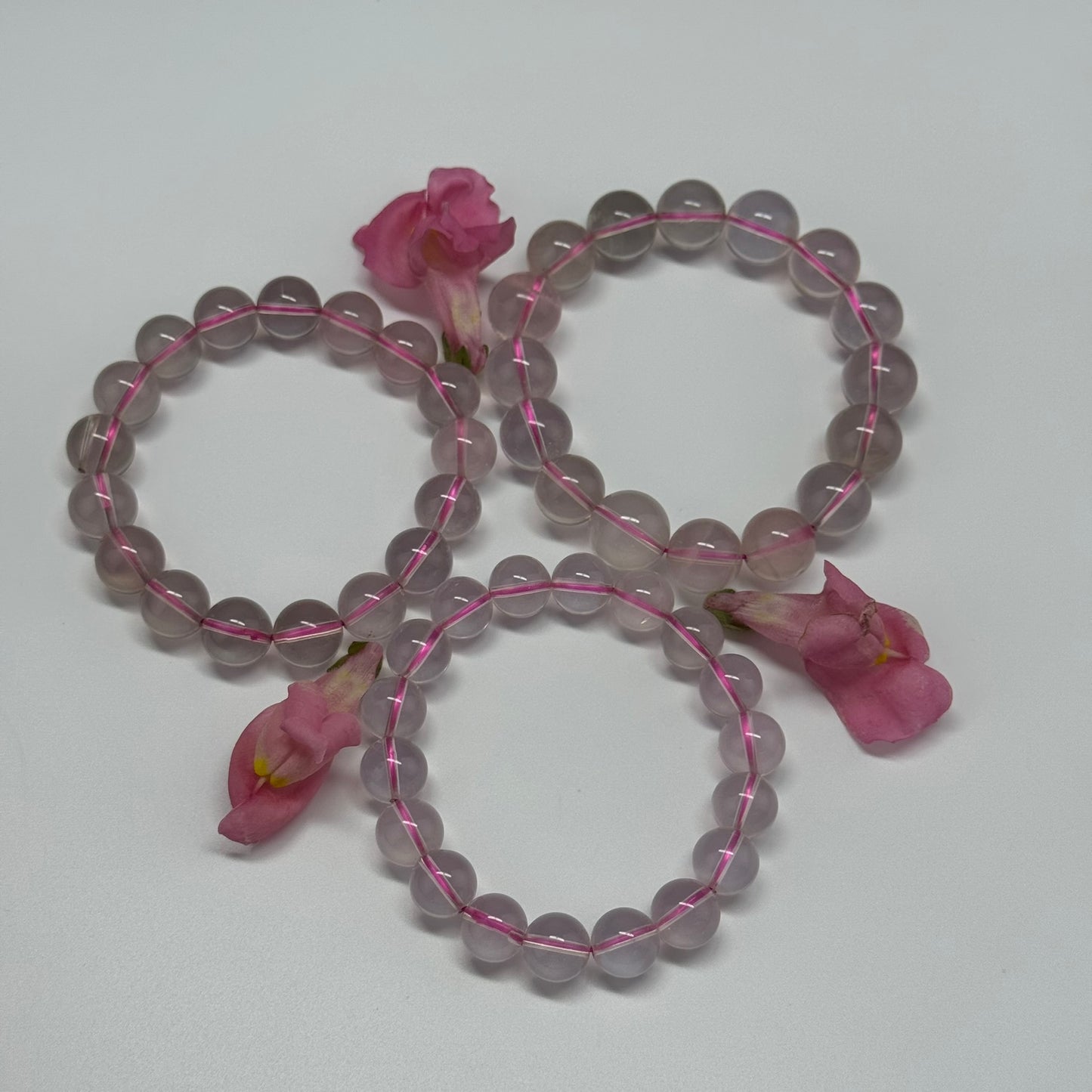 Star Rose Quartz Bracelet – Natural Gemstone Jewelry for Love & Healing (AAA Quality)