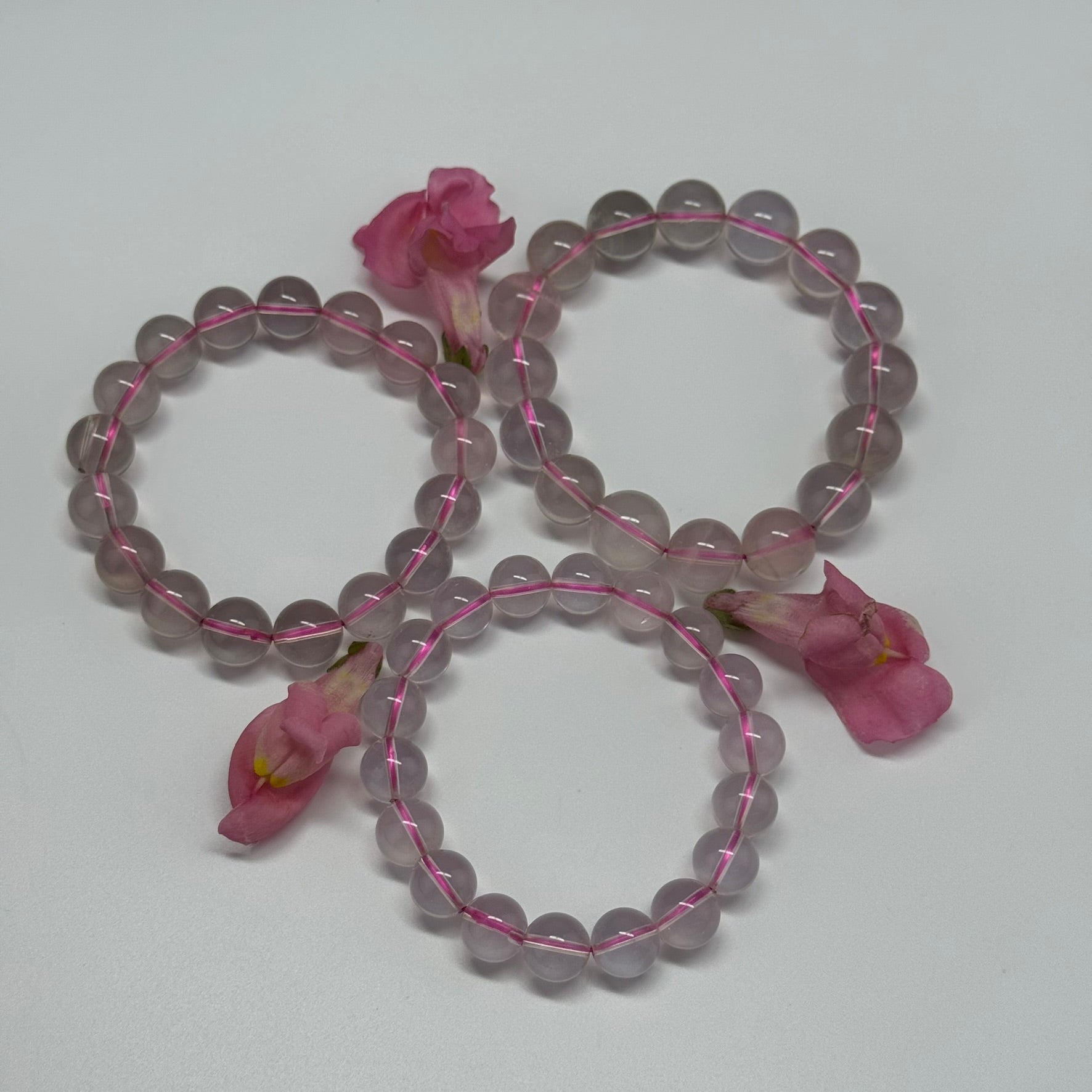 Star Rose Quartz Bracelet – Natural Gemstone Jewelry for Love & Healing (AAA Quality)