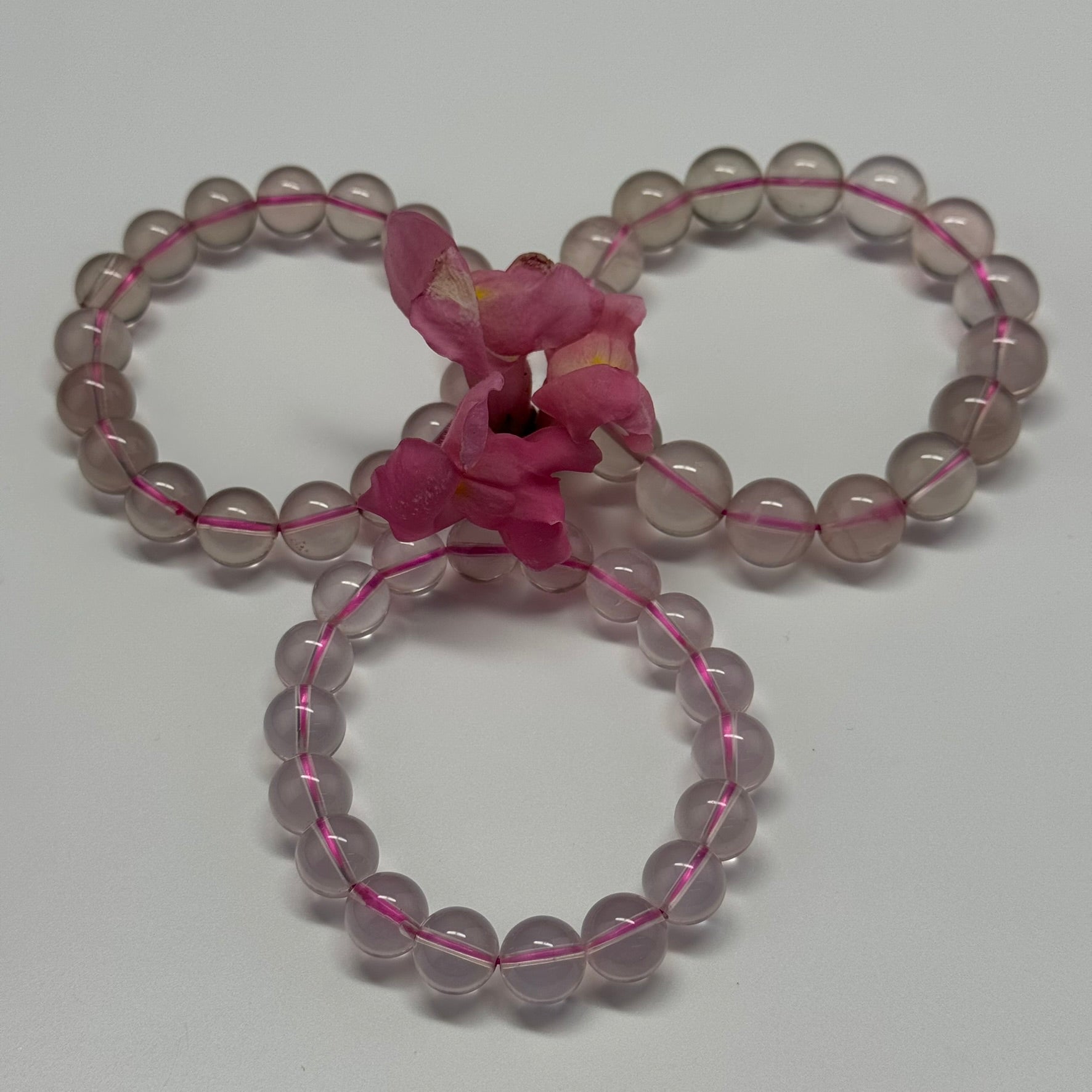 Star Rose Quartz Bracelet – Natural Gemstone Jewelry for Love & Healing (AAA Quality)