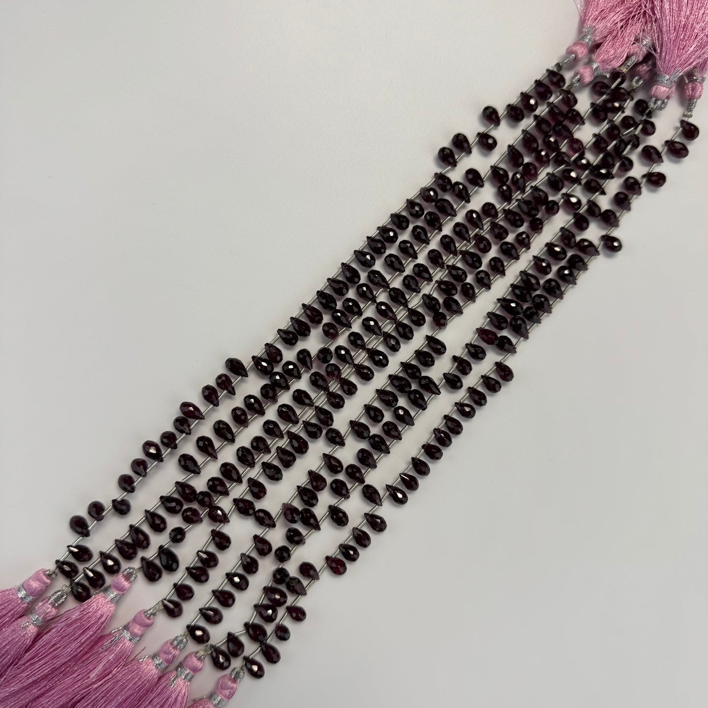 Garnet Faceted Beriolette Gemstone Beads (AAAA Quality)