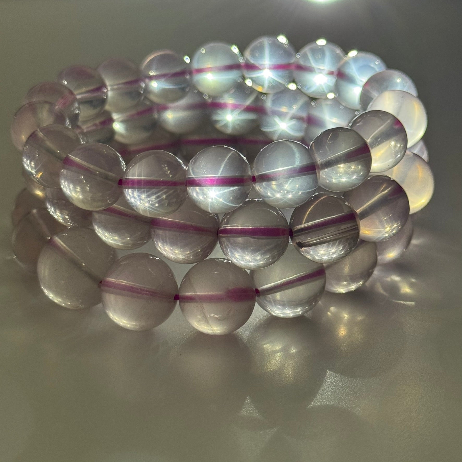 Star Rose Quartz Bracelet – Natural Gemstone Jewelry for Love & Healing (AAA Quality)