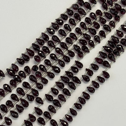Garnet Faceted Beriolette Gemstone Beads (AAAA Quality)