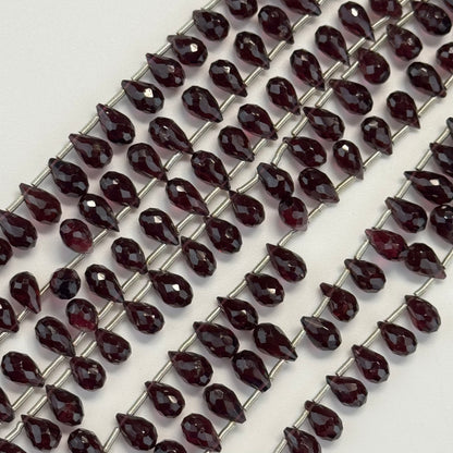 Garnet Faceted Beriolette Gemstone Beads (AAAA Quality)