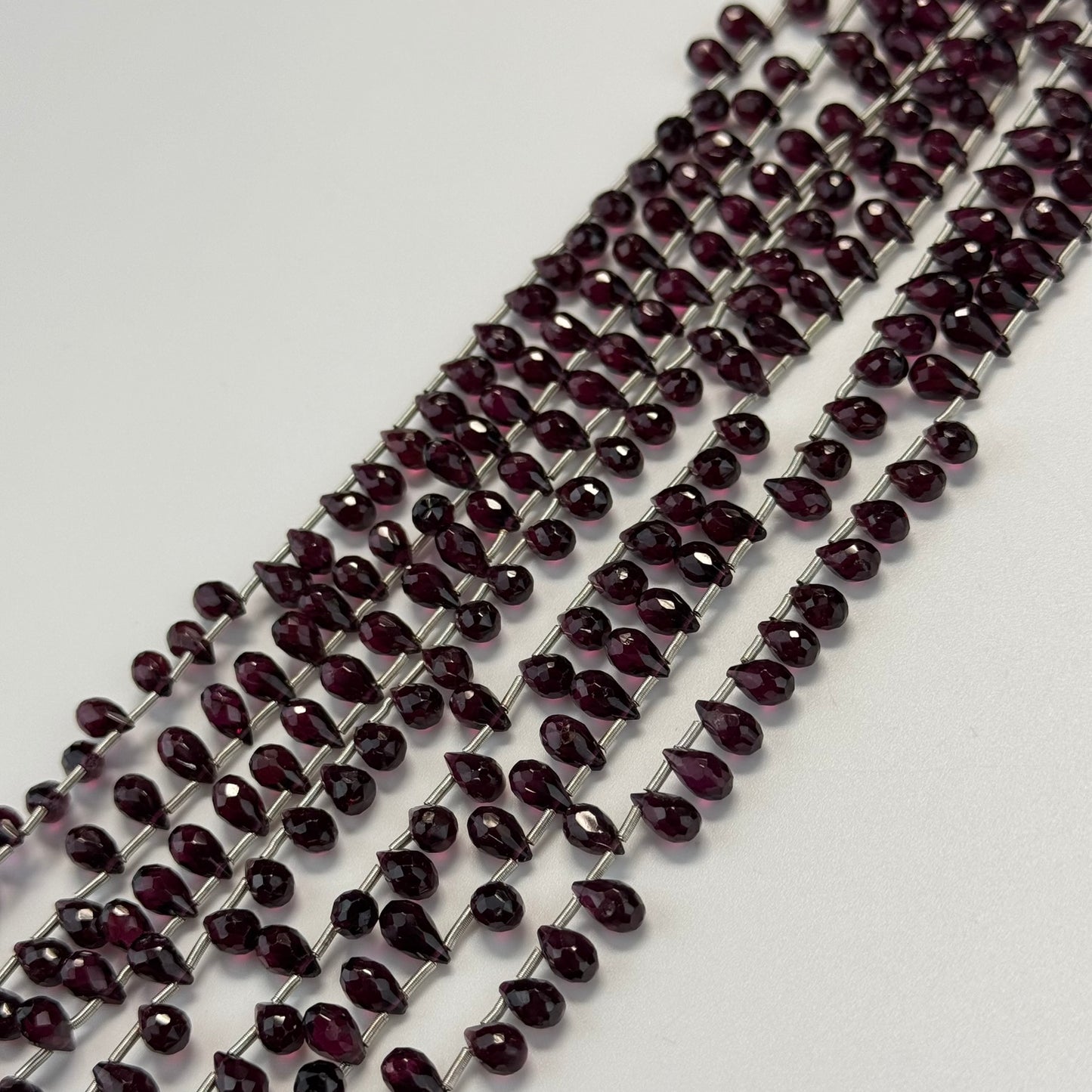 Garnet Faceted Beriolette Gemstone Beads (AAAA Quality)