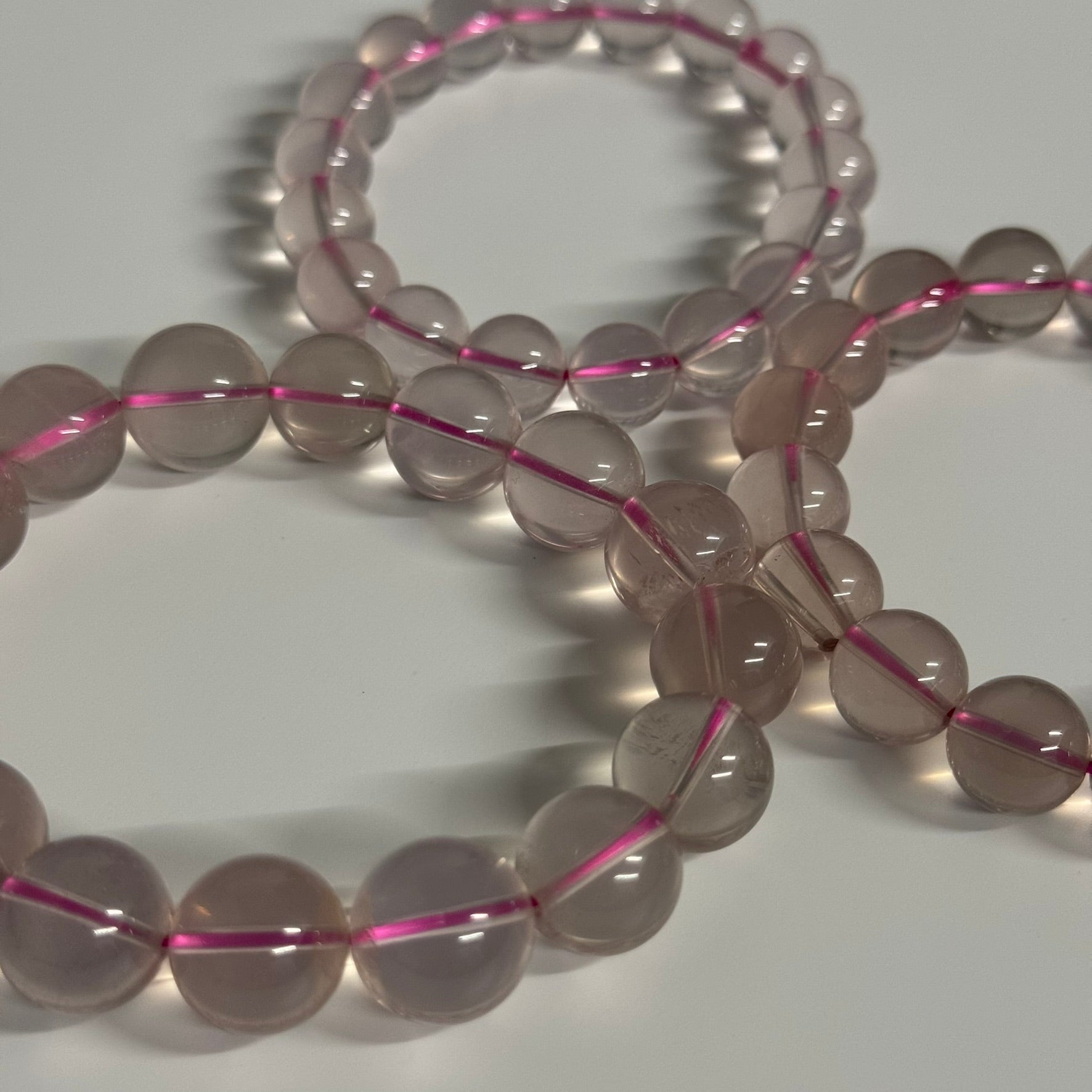 Star Rose Quartz Bracelet – Natural Gemstone Jewelry for Love & Healing (AAA Quality)