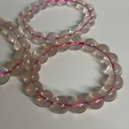 Star Rose Quartz Bracelet – Natural Gemstone Jewelry for Love & Healing (AAA Quality)