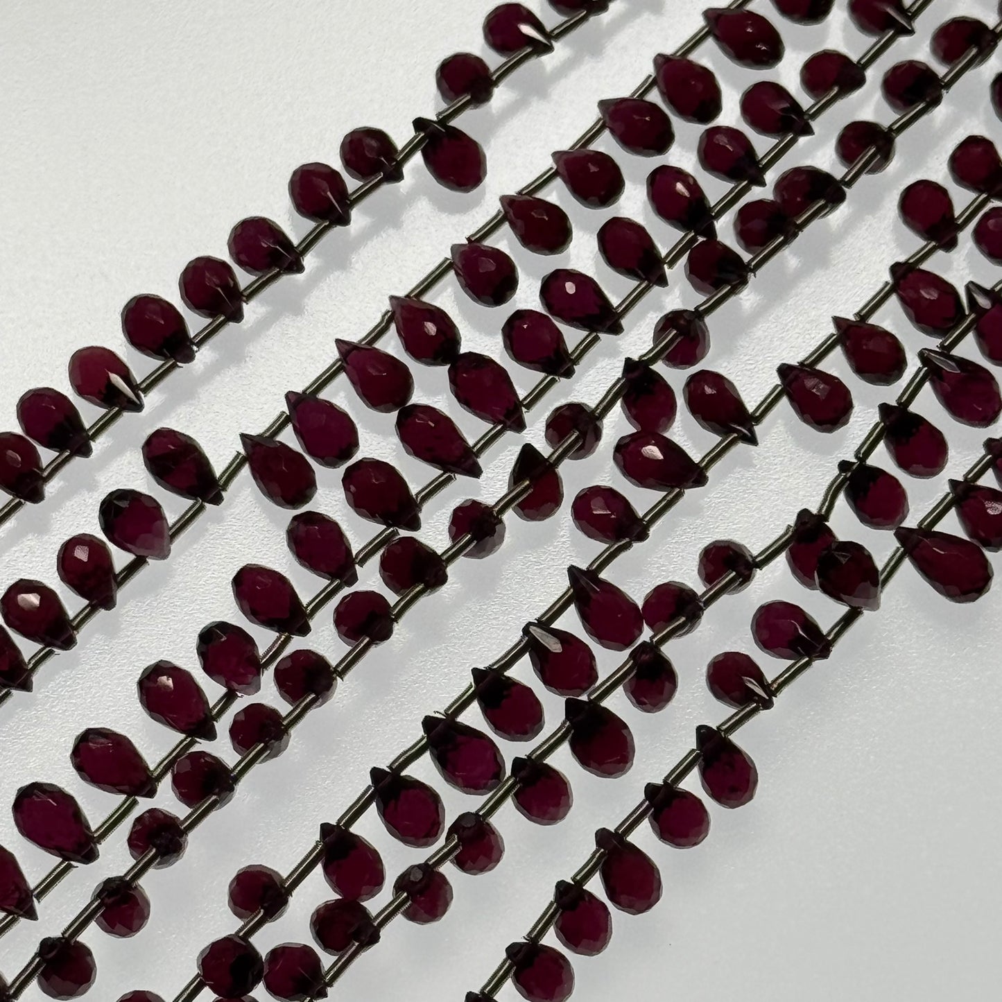 Garnet Faceted Beriolette Gemstone Beads (AAAA Quality)