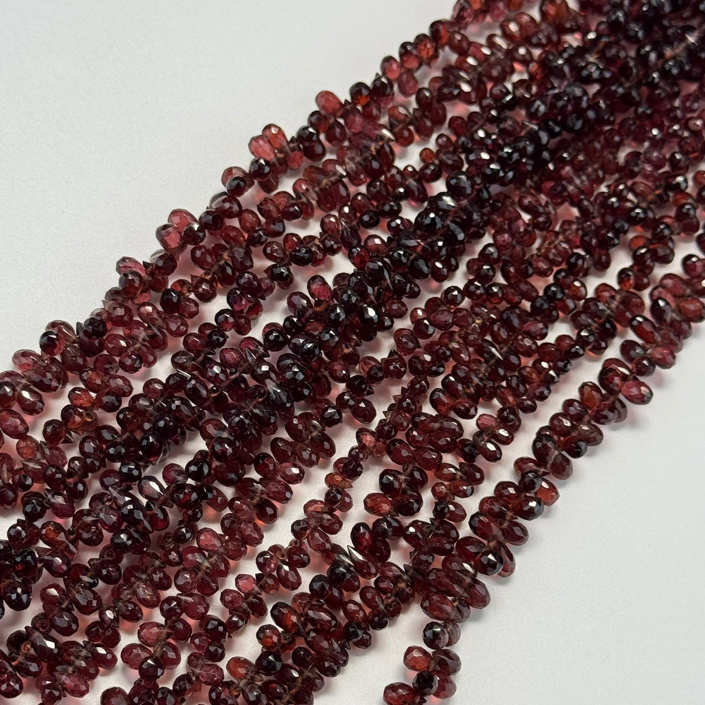 Garnet Faceted Beriolette Gemstone Beads (AAAA Quality)