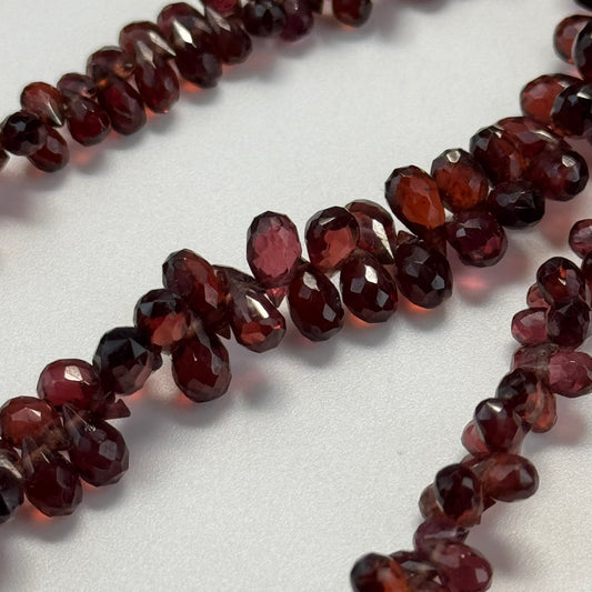Garnet Faceted Beriolette Gemstone Beads (AAAA Quality)