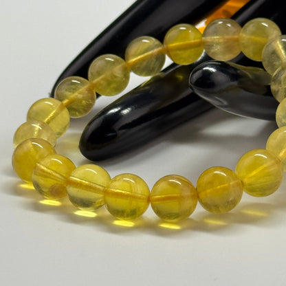 Yellow Fluorite Bracelet – Natural Gemstone Jewelry for Energy & Style - (AAAAA Quality)