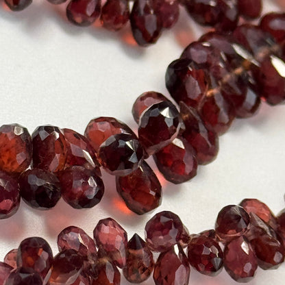 Garnet Faceted Beriolette Gemstone Beads (AAAA Quality)