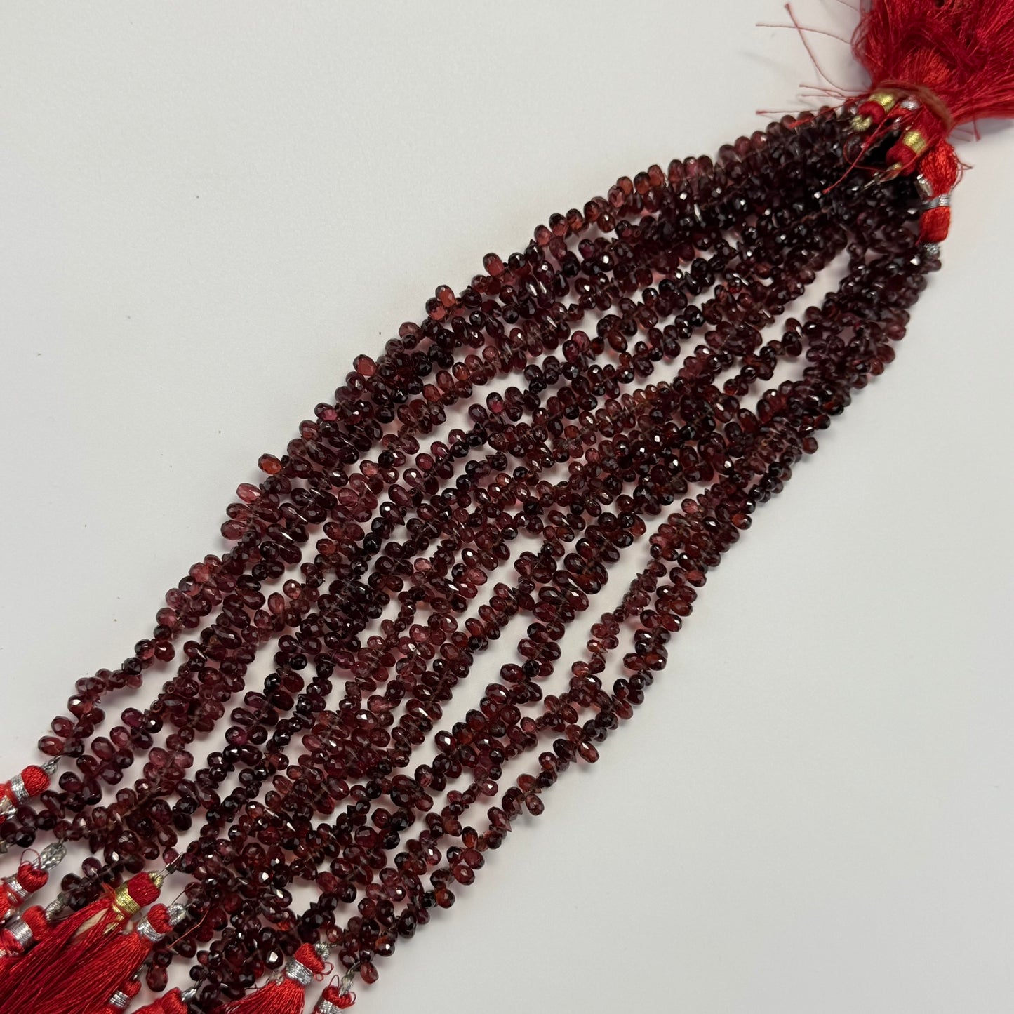 Garnet Faceted Beriolette Gemstone Beads (AAAA Quality)