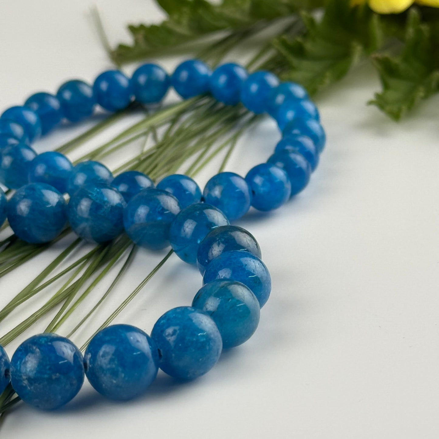 Blue Apatite Bracelet – Natural Deep Blue Gemstone Jewelry - (AAA Quality)